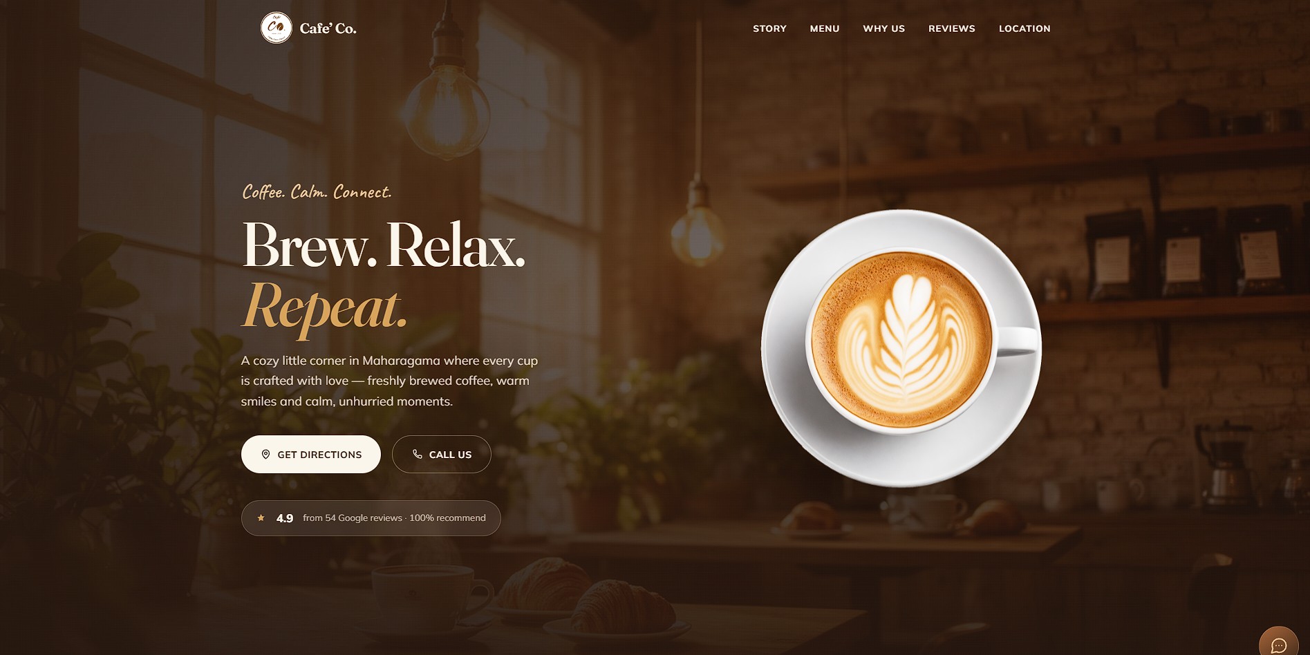 CafeCo – Modern Café Business Website screenshot